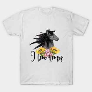 I Love Horses T-Shirt